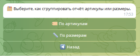 Скриншот отчета по проценту выкупа